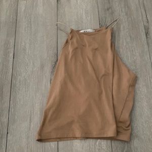 tan crop top